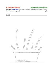 Flower Arranging Worksheet