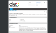 Creating a Psychology News Wiki Lesson Plan