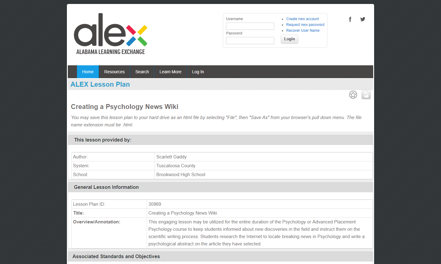 Creating a Psychology News Wiki Lesson Plan