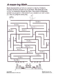 A-maze-ing Math Worksheet