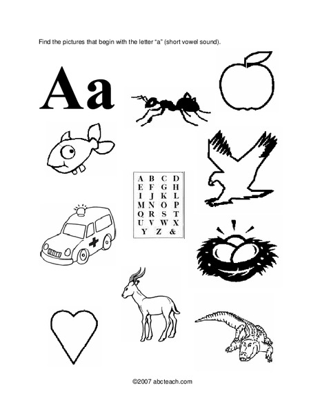Aa Worksheet