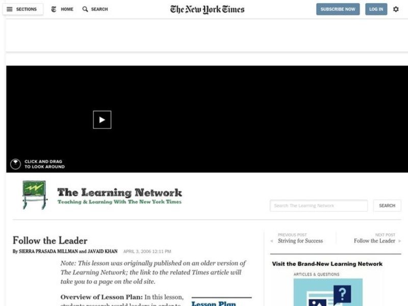 Follow the Leader Lesson Plan