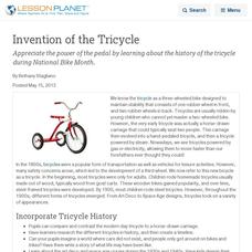 Invention of the Tricycle Lesson Planet Article