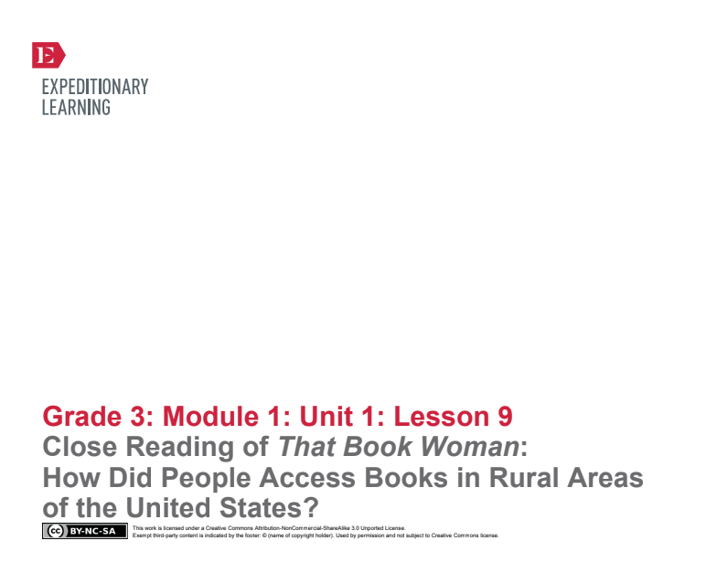 Close Reading of That Book Woman: How Did People Access Books in Rural Areas of the United States? Lesson Plan