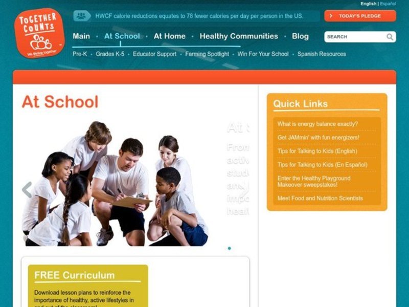 Food and Energy Lesson Plan