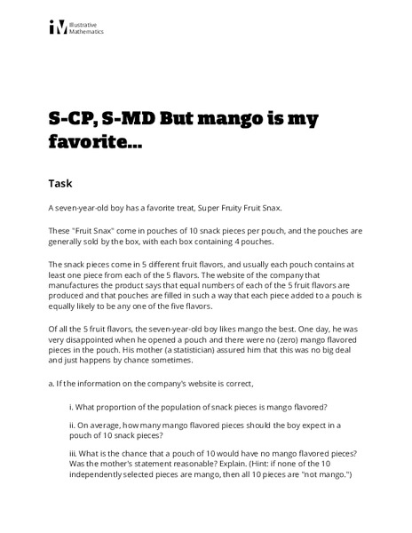 But mango is my favorite… Activity