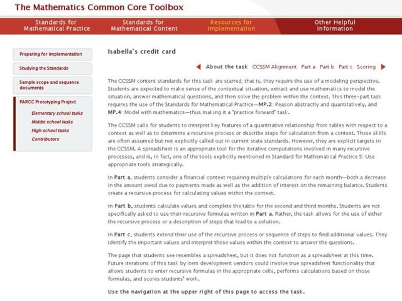 Isabella’s Credit Card Activity