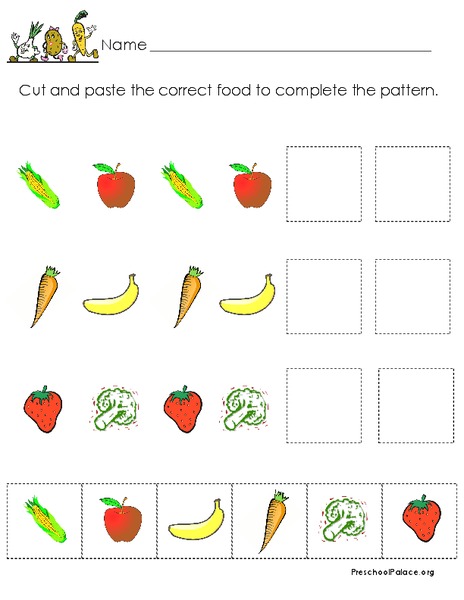 Food Patterns Lesson Plan