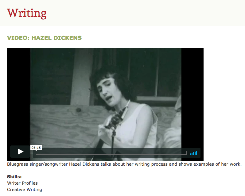 Hazel Dickens Instructional Video