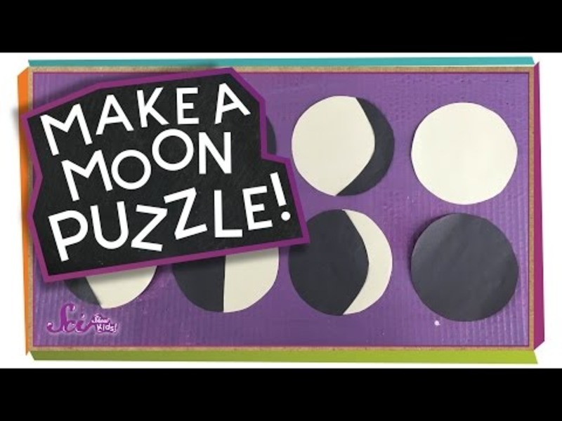 Make a Moon Puzzle! #sciencegoals Activity