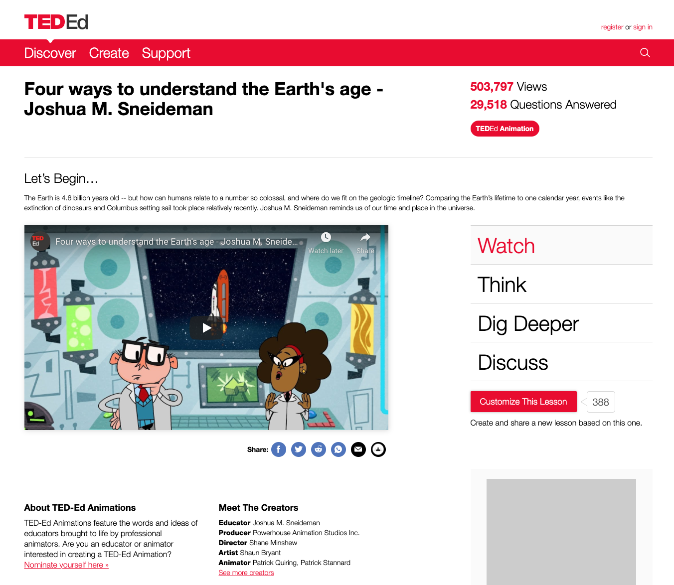 Four Ways to Understand the Earth's Age Instructional Video