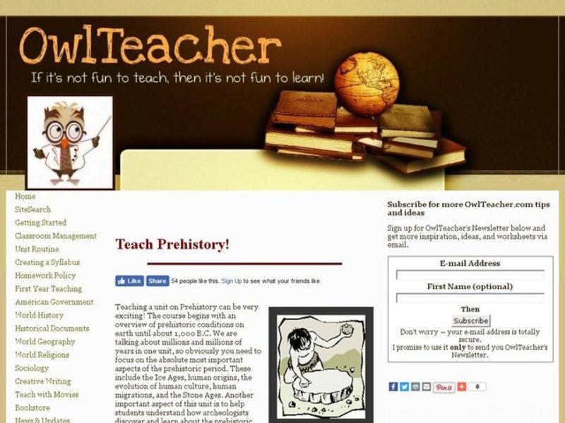 Teach Prehistory! Unit Plan
