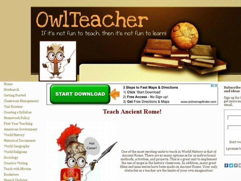 Teach Ancient Rome! Unit Plan