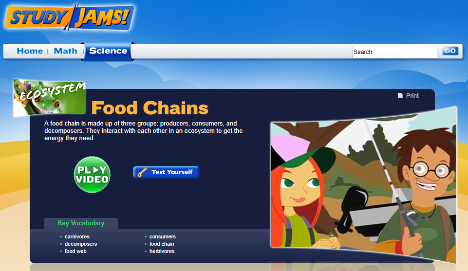 Study Jams! Food Chains Interactive