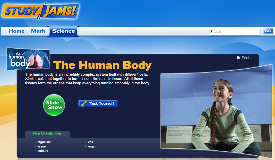 Study Jams! The Human Body Interactive