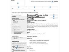 Form and Theme in the Traditional Mexican Corrido Worksheet