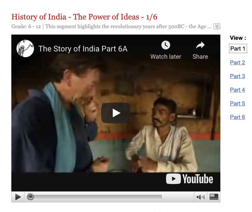 The Story of India - The Power of Ideas - 1/6 Instructional Video