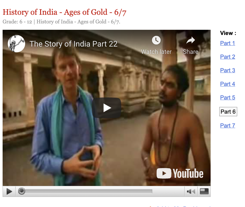 The Story of India - Ages of Gold - 6/7 Instructional Video