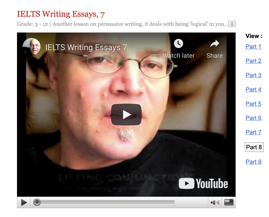 IELTS Writing Essays 7 Instructional Video