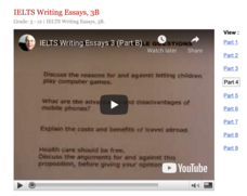 IELTS Writing Essays 3 (Part B) Instructional Video