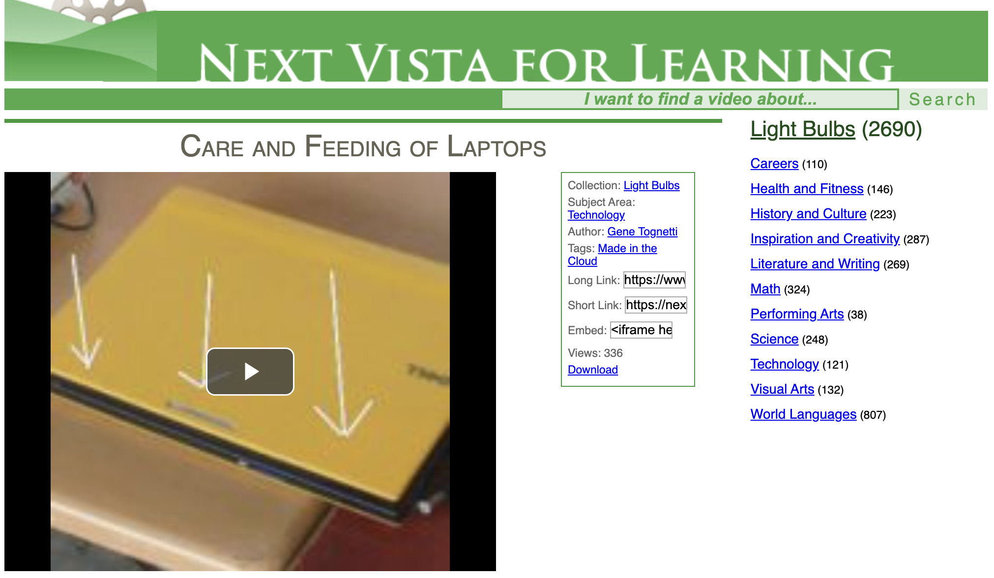 Care and Feeding of Laptops Instructional Video