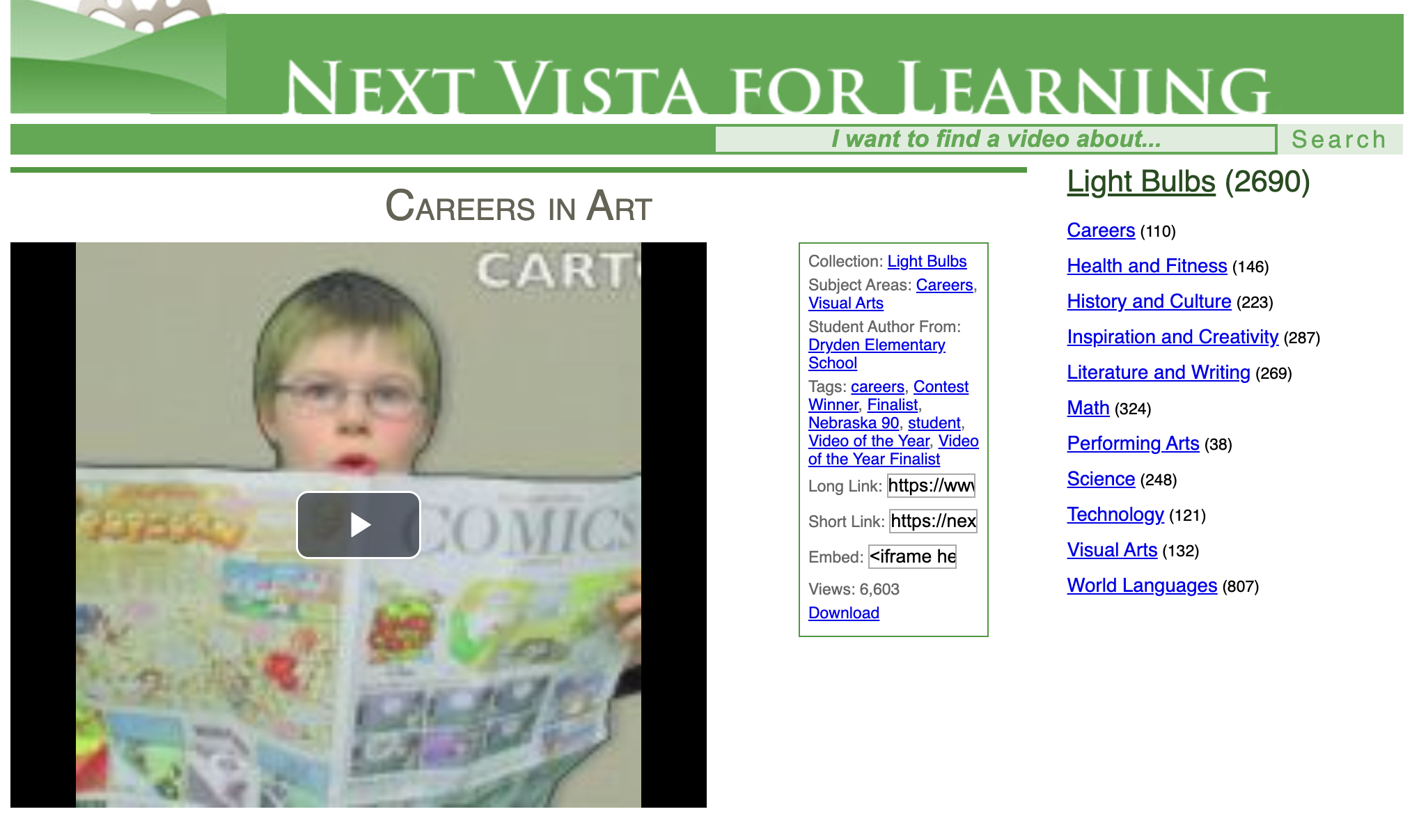 Careers in Art Instructional Video