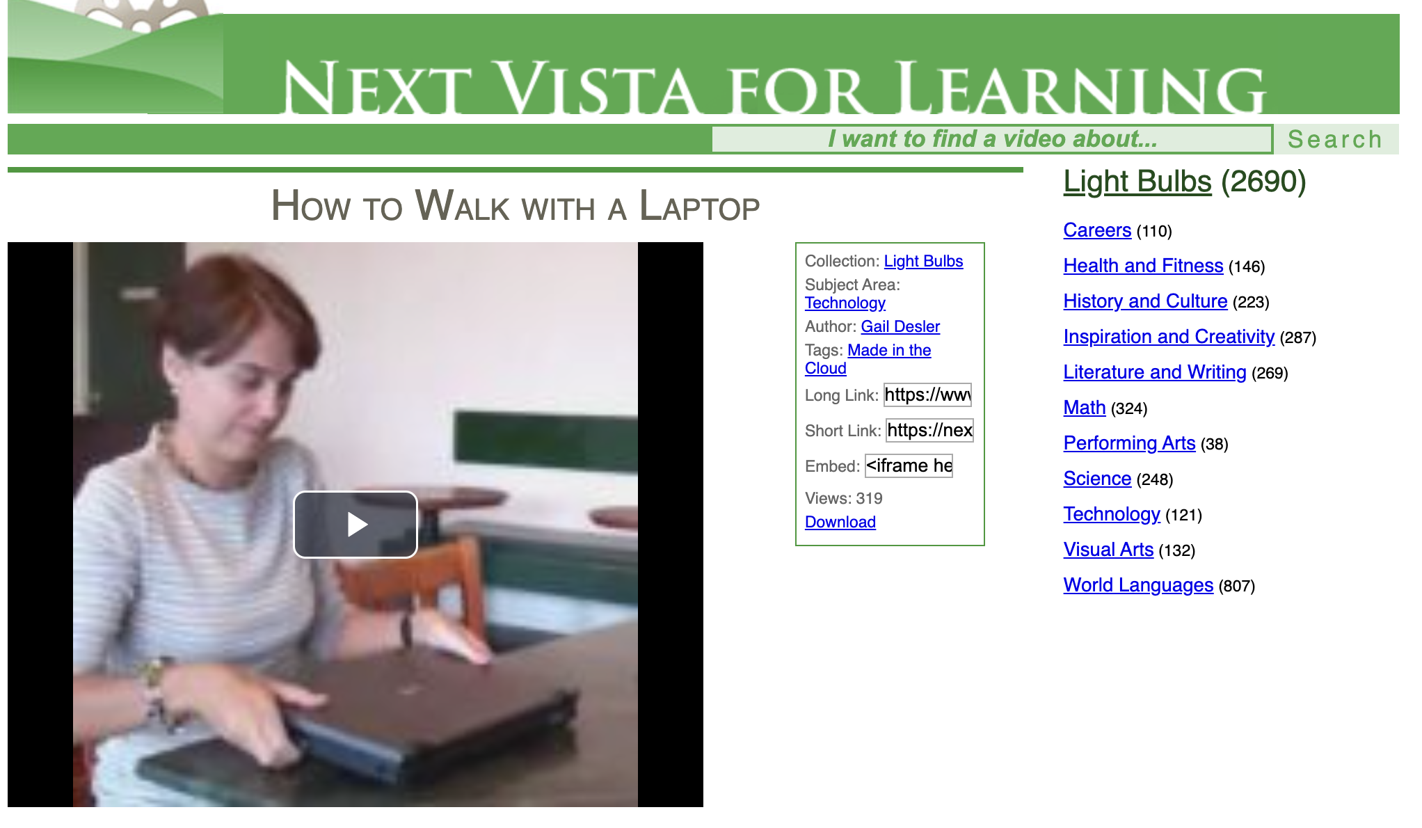 How to Walk with a Laptop Instructional Video