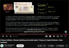 Chinese Inflation, Money, Banking and Central Banks, Finance and Capital Markets Instructional Video