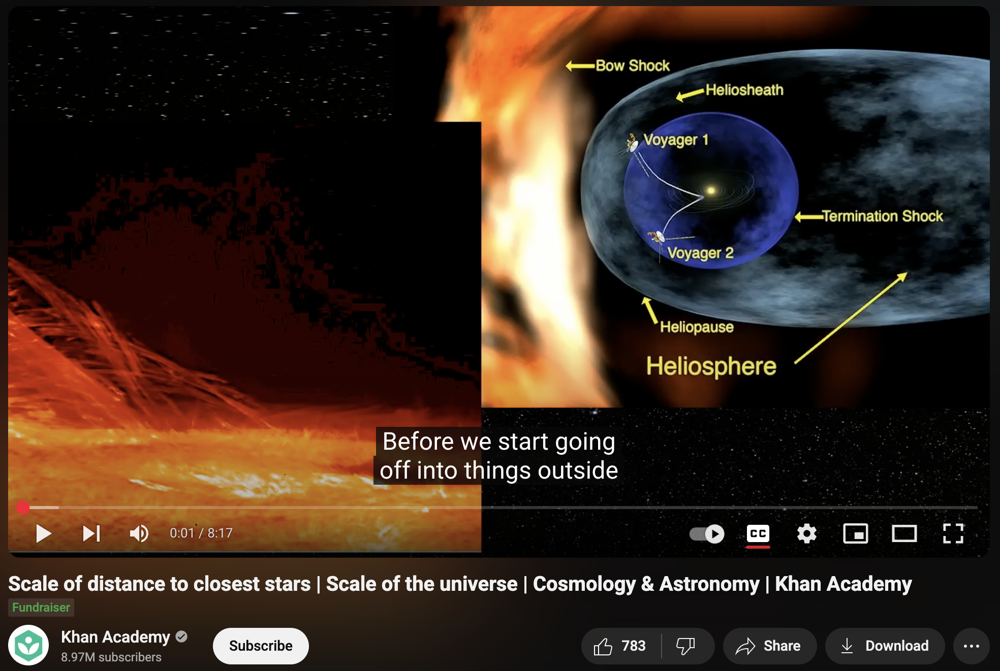 Scale of Distance to Closest Stars, Scale of the Universe, Cosmology and Astronomy Instructional Video