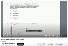 MTEL Math Practice Test: 28-30 Instructional Video