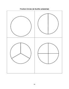 Fraction Circles Organizer