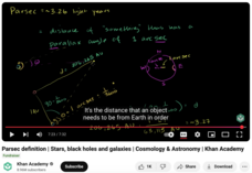 Parsec Definition, Stars, Black Holes and Galaxies, Cosmology and Astronomy Instructional Video