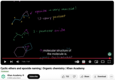 Cyclic Ethers and Epoxide Naming, Organic Chemistry Instructional Video