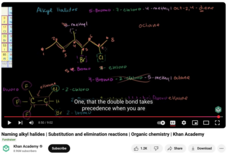 Naming Alkyl Halides, Substitution and Elimination Reactions, Organic Chemistry Instructional Video