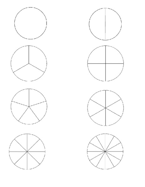 Fraction Circles Printables