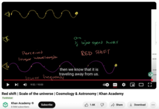 Red Shift, Scale of the Universe, Cosmology and Astronomy Instructional Video