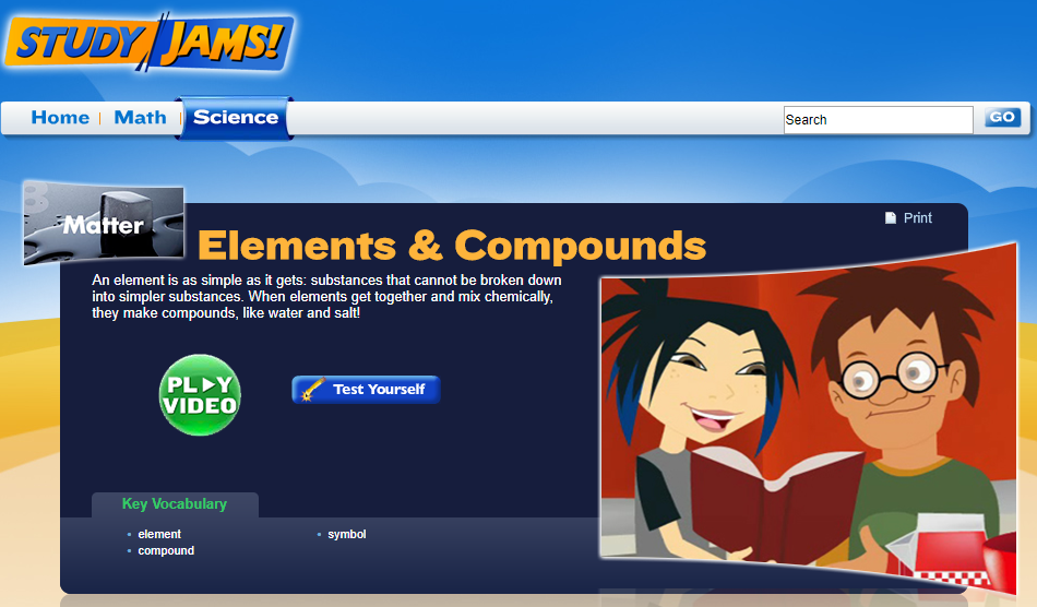Study Jams! Elements &amp; Compounds Interactive