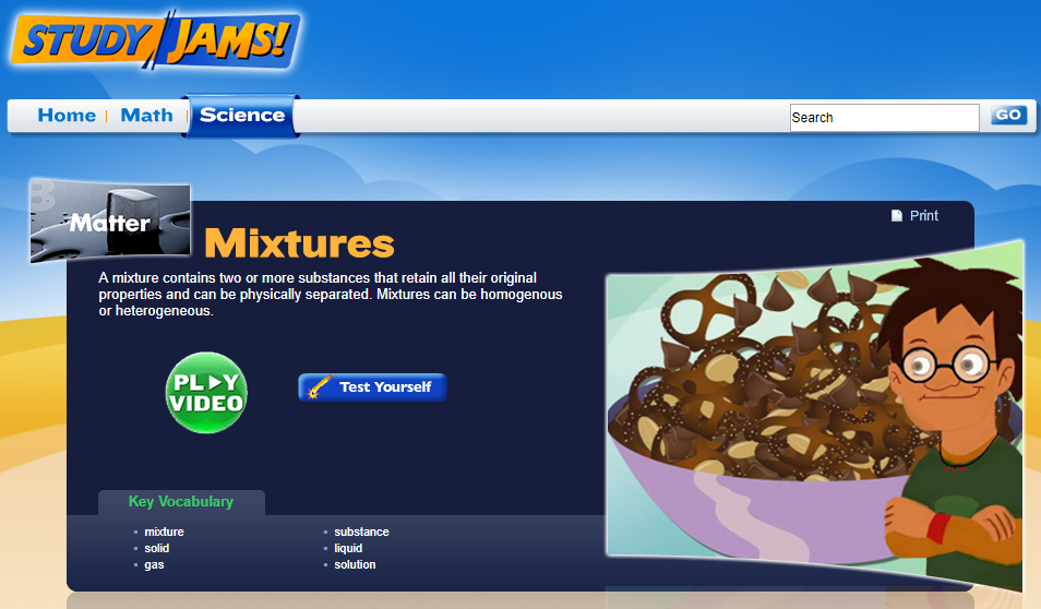 Study Jams! Mixtures Interactive