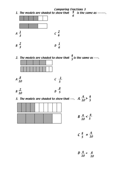Fraction Models Lesson Plan