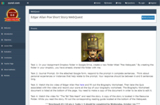 Edgar Allan Poe Short Story WebQuest Lesson Plan
