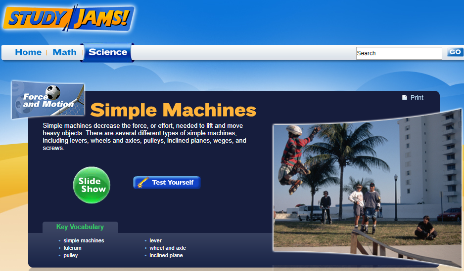 Study Jams! Simple Machines Interactive