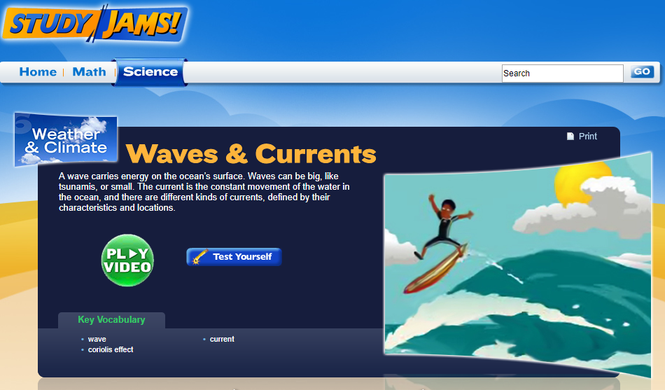 Study Jams! Waves &amp; Currents Interactive