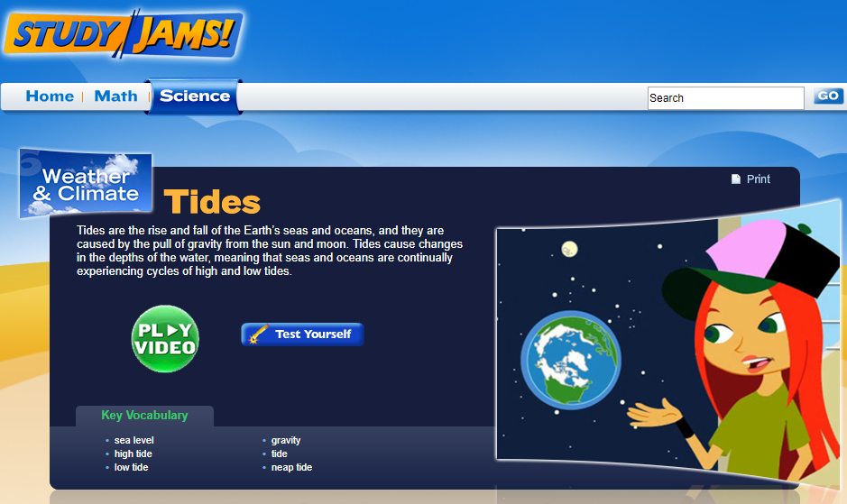 Study Jams! Tides Interactive