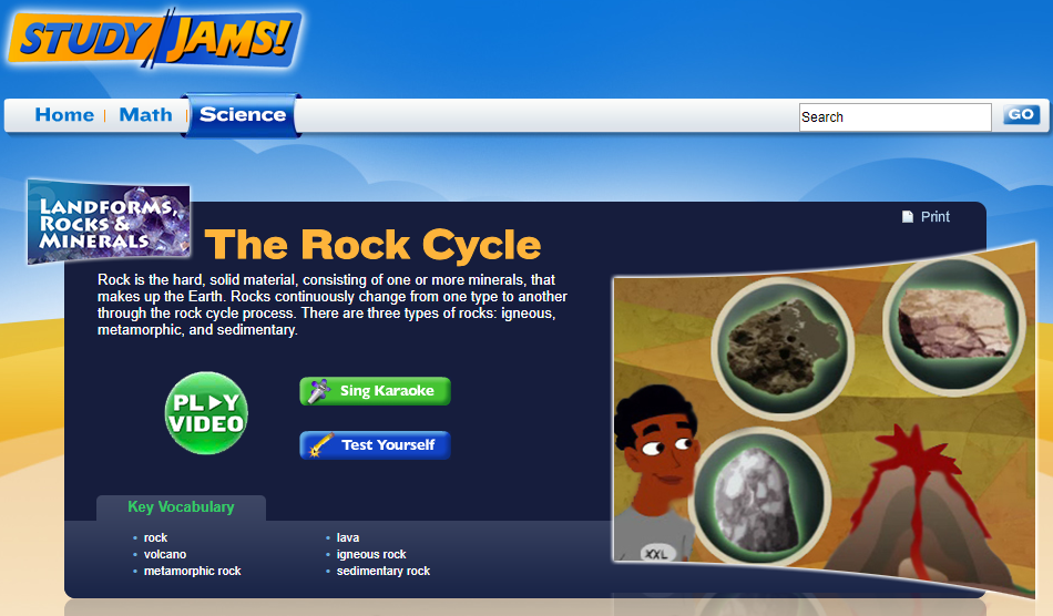 Study Jams! The Rock Cycle Interactive