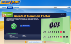 Study Jams! Greatest Common Factor Interactive
