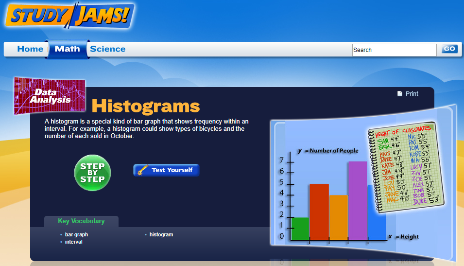 Study Jams! Histograms Interactive