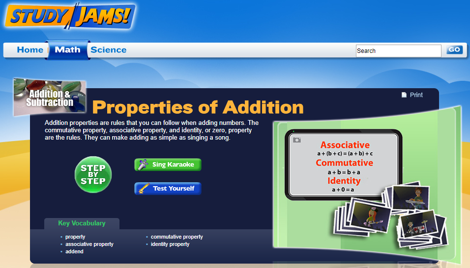 Study Jams! Properties of Addition Interactive