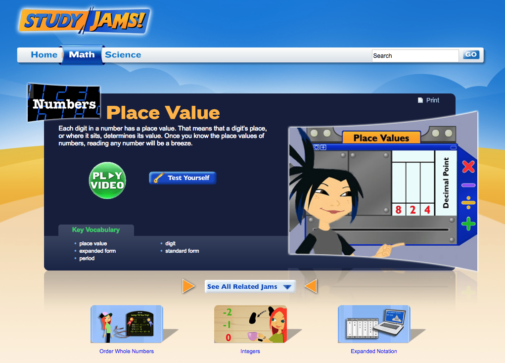 Study Jams! Place Value Interactive