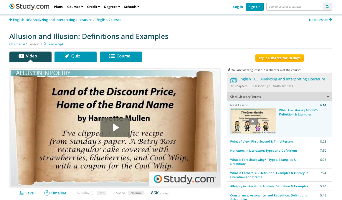 Allusion and Illusion: Definitions and Examples Lesson Plan