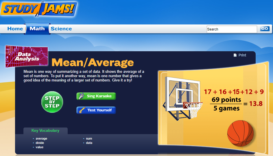 Study Jams! Mean/Average Interactive